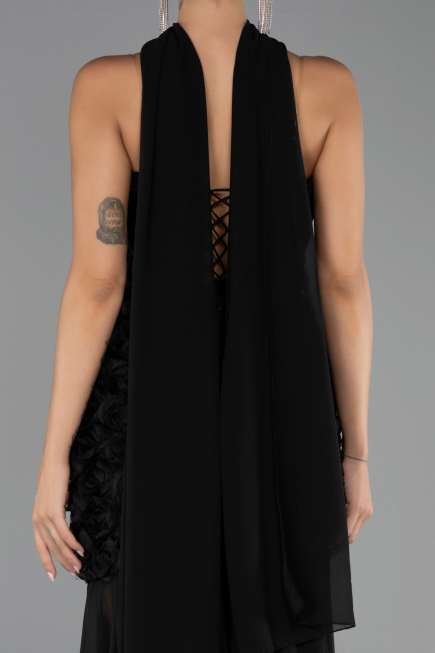 Abschlusskleid Lang Schwarz ABU6541