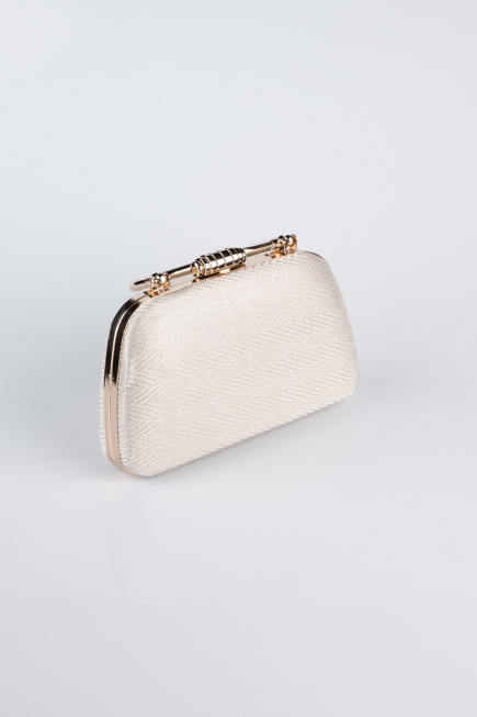 Abendtasche Gemustert Gold SH839
