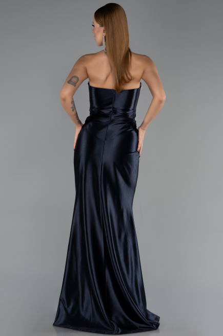 Abendkleid Lang Marineblau ABU6548