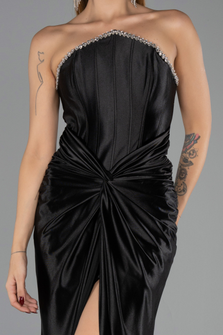 Abendkleid Lang Schwarz ABU6548