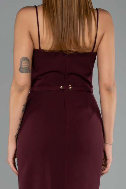 Partykleid Midi Weinrot ABK2687
