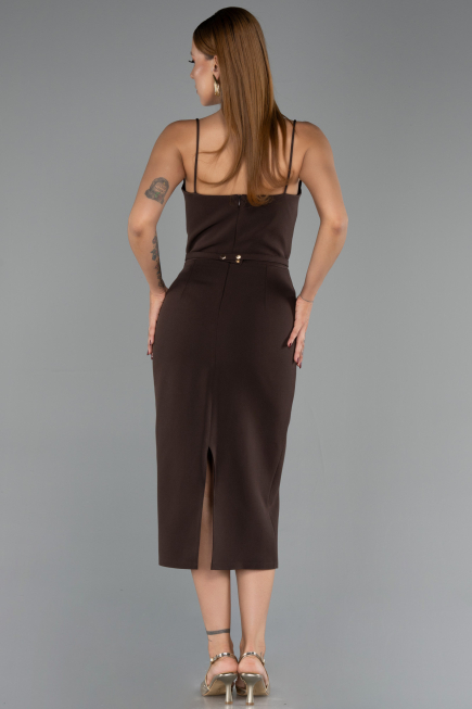 Partykleid Midi Braun ABK2687