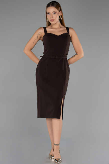 Partykleid Midi Braun ABK2688