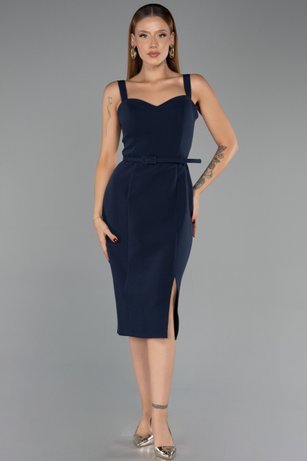 Partykleid Midi Marineblau ABK2688
