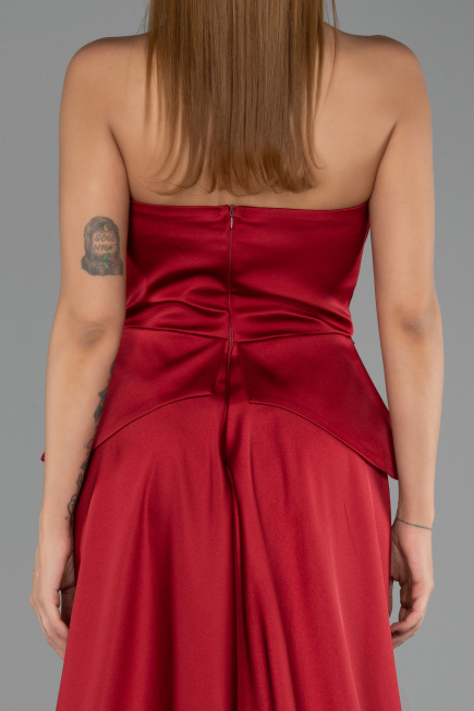 Abendkleid Lang Spitze Rot ABU5615