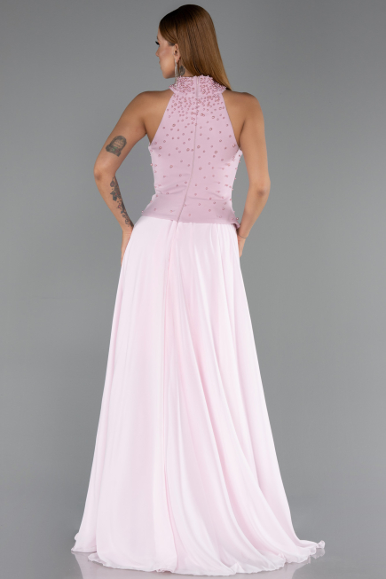 Abendkleid Lang Chiffon Puder ABU6550