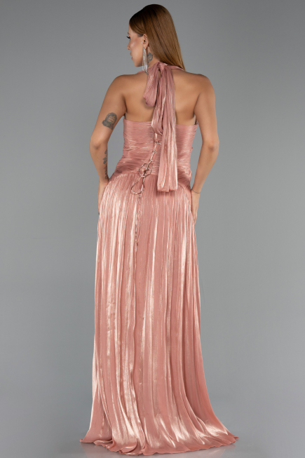 Abendkleid Lang Chiffon Zimtfarben ABU6551