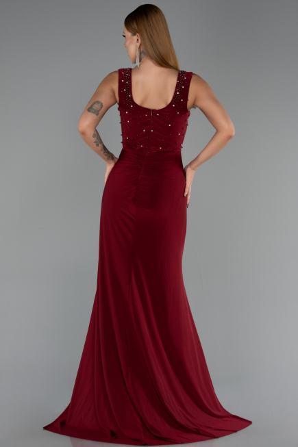 Abendkleid Lang Weinrot ABU6552