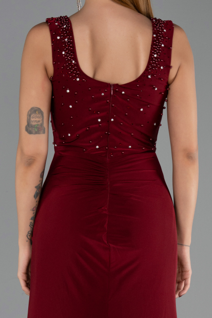 Abendkleid Lang Weinrot ABU6552