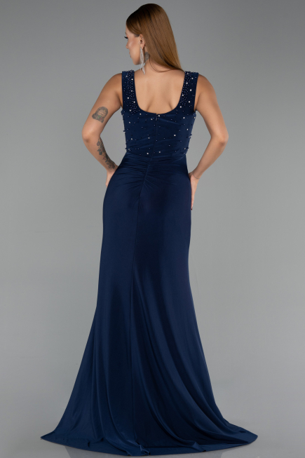 Abendkleid Lang Marineblau ABU6552