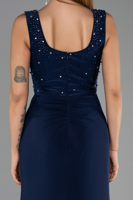 Abendkleid Lang Marineblau ABU6552