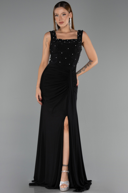Abendkleid Lang Schwarz ABU6552
