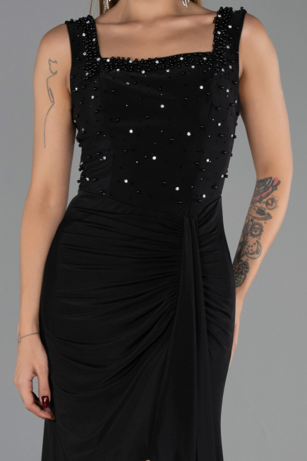 Abendkleid Lang Schwarz ABU6552
