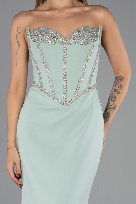 Abendkleid Lang Minzgrün ABU6327