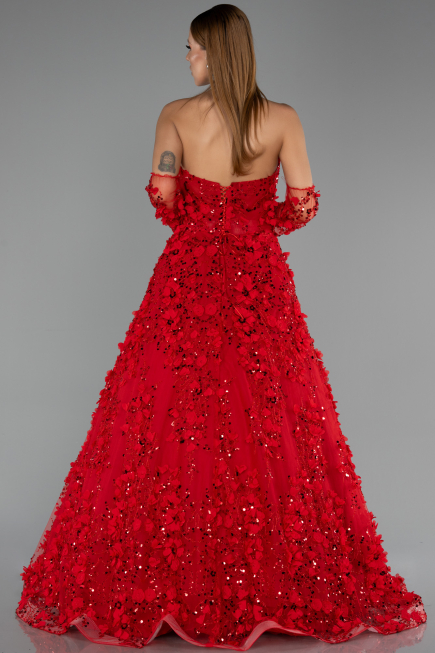 Abendkleid Lang Rot ABU5658