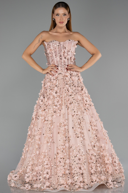 Abendkleid Lang Puder ABU5658