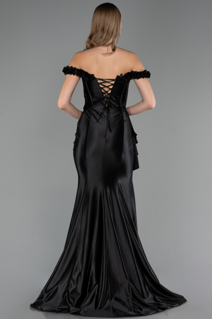 Abendkleid Lang Schwarz ABU6565