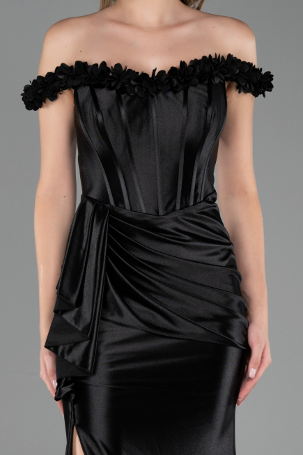 Abendkleid Lang Schwarz ABU6565