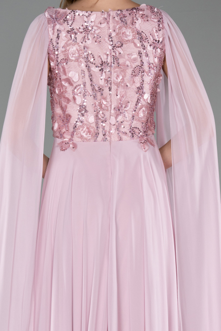 Abendkleid Lang Chiffon Puder ABU6566