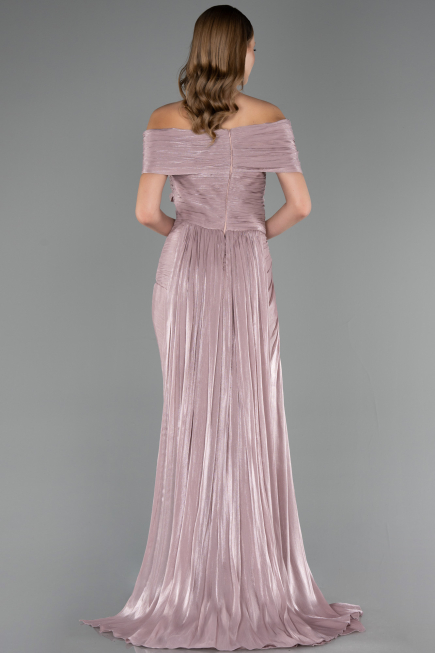 Abendkleid Lang Chiffon Altrosa ABU6581