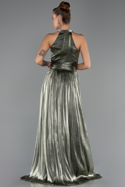 Abschlusskleid Lang Chiffon Khaki ABU6594