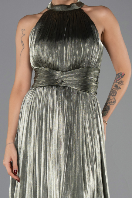 Abschlusskleid Lang Chiffon Khaki ABU6594