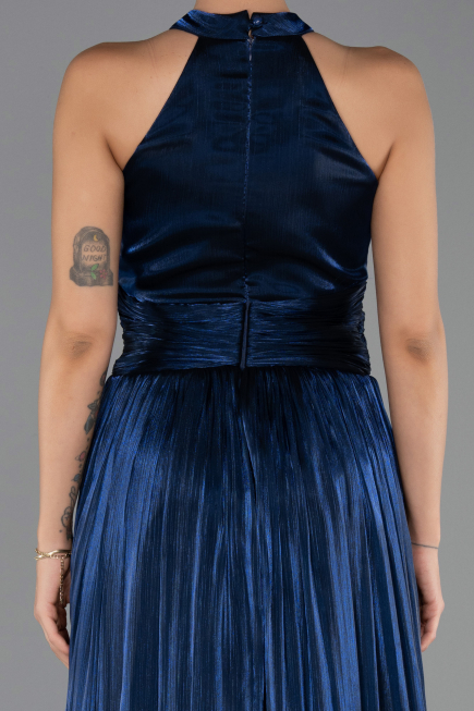 Abschlusskleid Lang Chiffon Marineblau ABU6594
