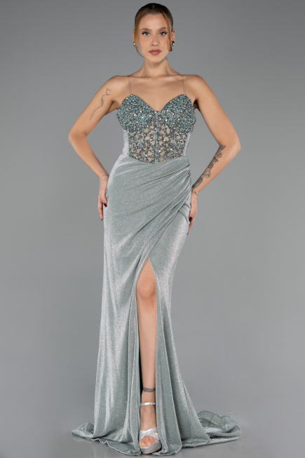 Abendkleid Lang Minzgrün ABU6599