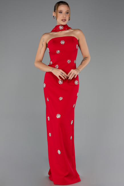 Abendkleid Lang Rot ABU6601