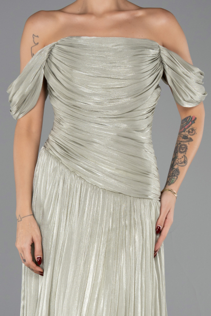 Abschlusskleid Lang Chiffon Minzgrün ABU6602