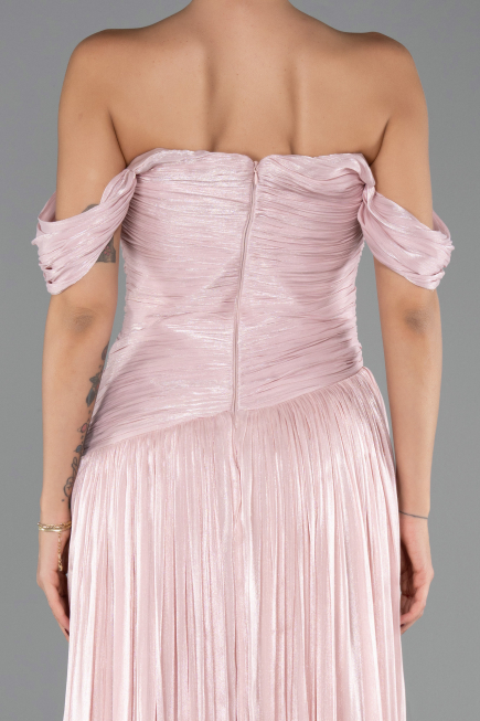 Abschlusskleid Lang Chiffon Puder ABU6602
