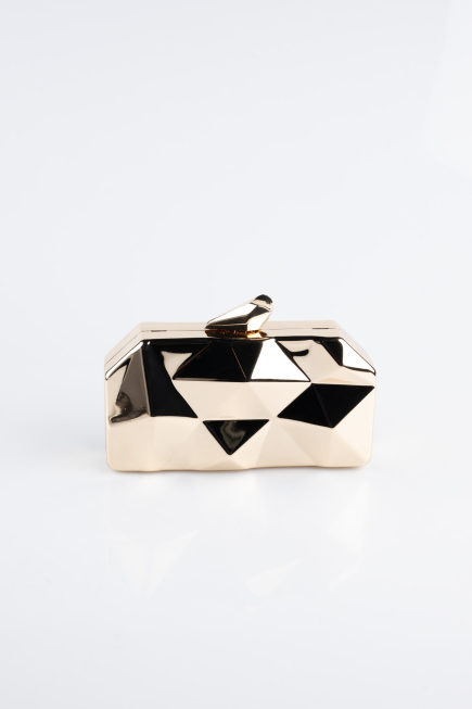 Abendtasche Metall Gold-Metallic SH921