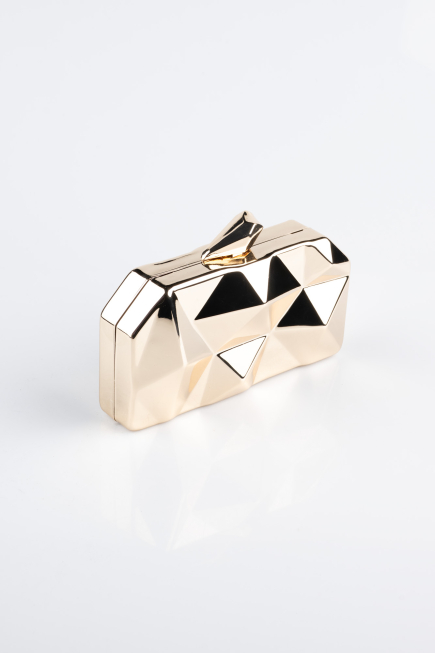 Abendtasche Metall Gold-Metallic SH921