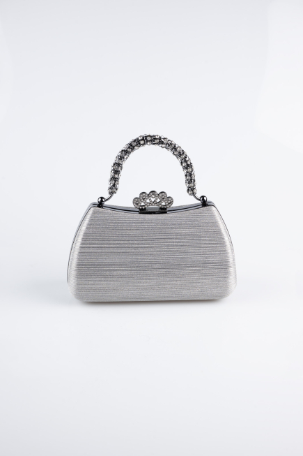 Abendtaschen Laserschnitt Platin KC711
