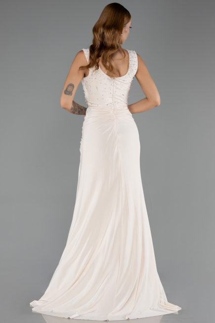 Abendkleid Lang Beige ABU6552