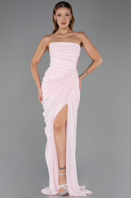 Abendkleid Lang Chiffon Puder ABU6589