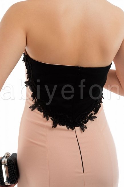 Somon kuyruklu abiye elbise M1387